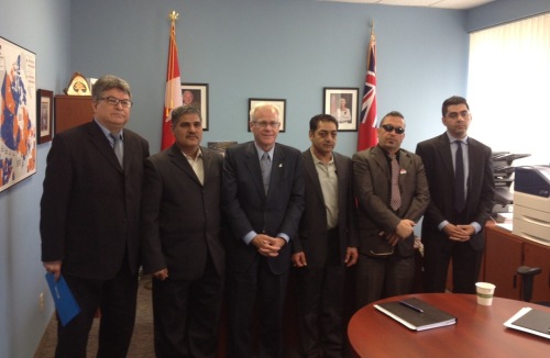 Group photo with Canadain MP Bob Dechert