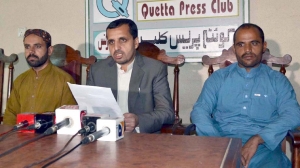 Nasrullah Baloch at Press conferance